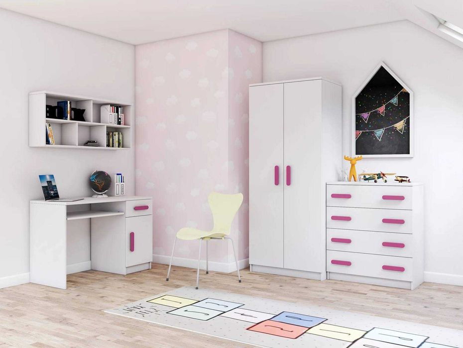 Zestaw mebli dziecięcych  SMYK, trzy kolory - KUPNO NA ELEMENTY