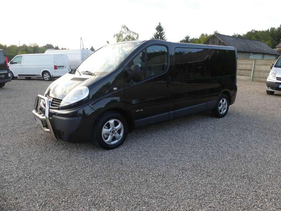 Renault Trafic 2.0 dci 115 KM*L2H1 Long*5 miejsc*Brygadówka*Klima*Navi*Hak*Zadbany*