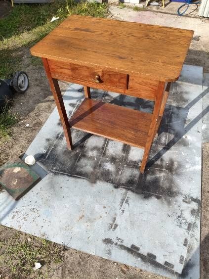 Stolik pomocniczy loft retro prl 45/70/wys80