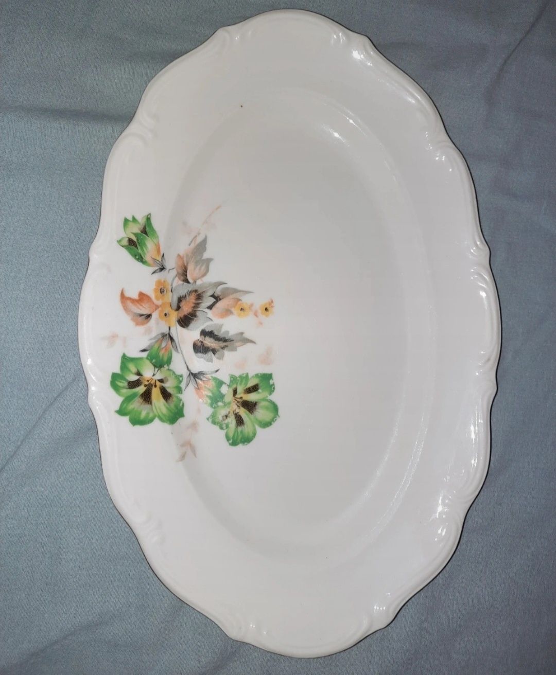 Półmisek porcelana Bogucice owal 34x23 kolekcje PRL