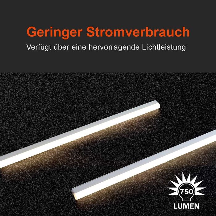 3x Led Bancada Armario Cozinha Banho Oficina 4000K/3000K/6000K 1100Lm