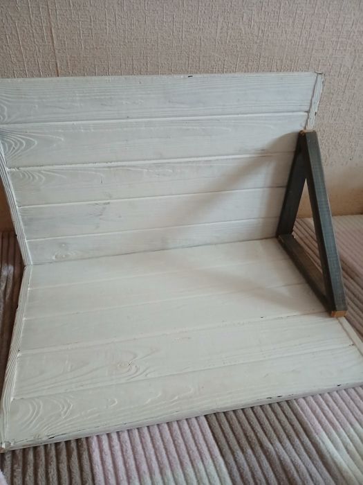 Фотофон білий деревяний