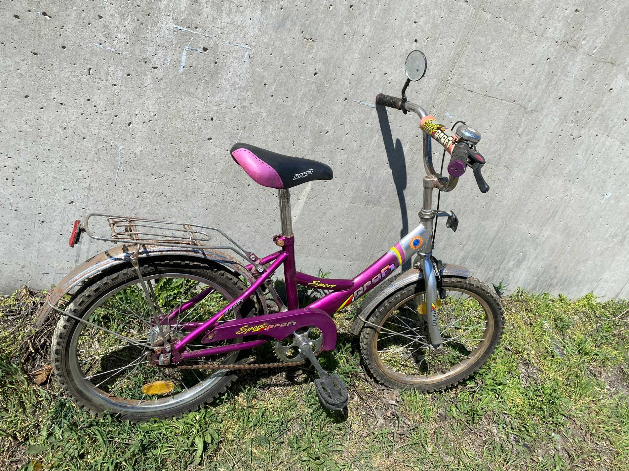 Дитячий велосіпед рожевий,18’ колесо