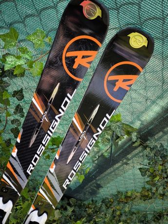 MeGa narty zjazdowe Rossignol CARBON  170 firmowe z wiązaniami carving