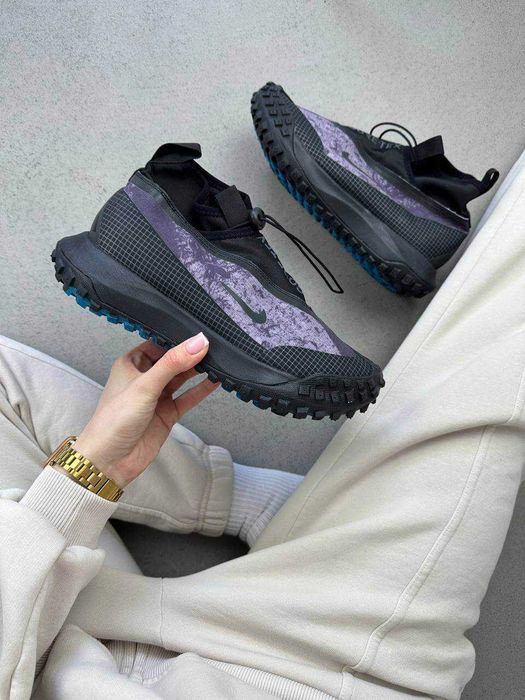 Мужские кроссовки Nike ACG Mountain Fly GORE-TEX Black Violet. 40-45