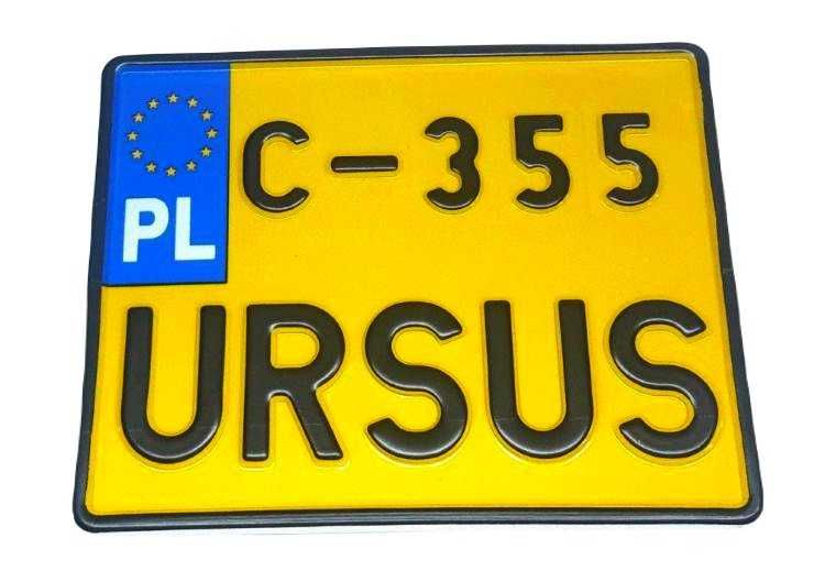 URSUS C 355 C355 tablica kolekcjonerska zlotowa do ciągnika