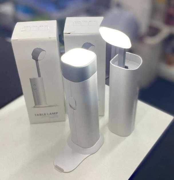 Настільна лампа-ліхтар з Повербанком та USB-зарядкою