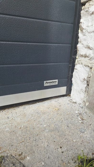 Brama segmentowa panelowa antracyt 400 x 353 cm warsztatowa garażowa