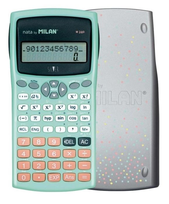 Kalkulator naukowy 240 funkcji silver MILAN MILAN plastikowe,15,3x25,