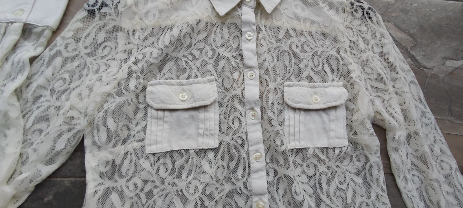 Best Connections BC M L koronka kremowa vintage styl wiktoriański l