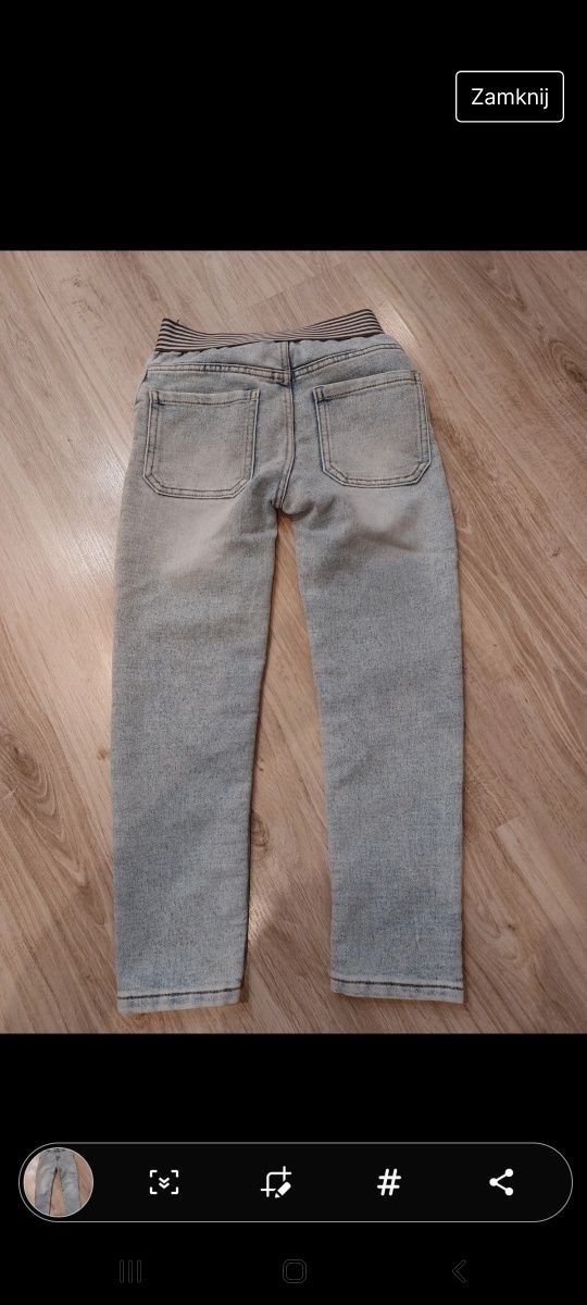 Spodnie jeansy chłopięce