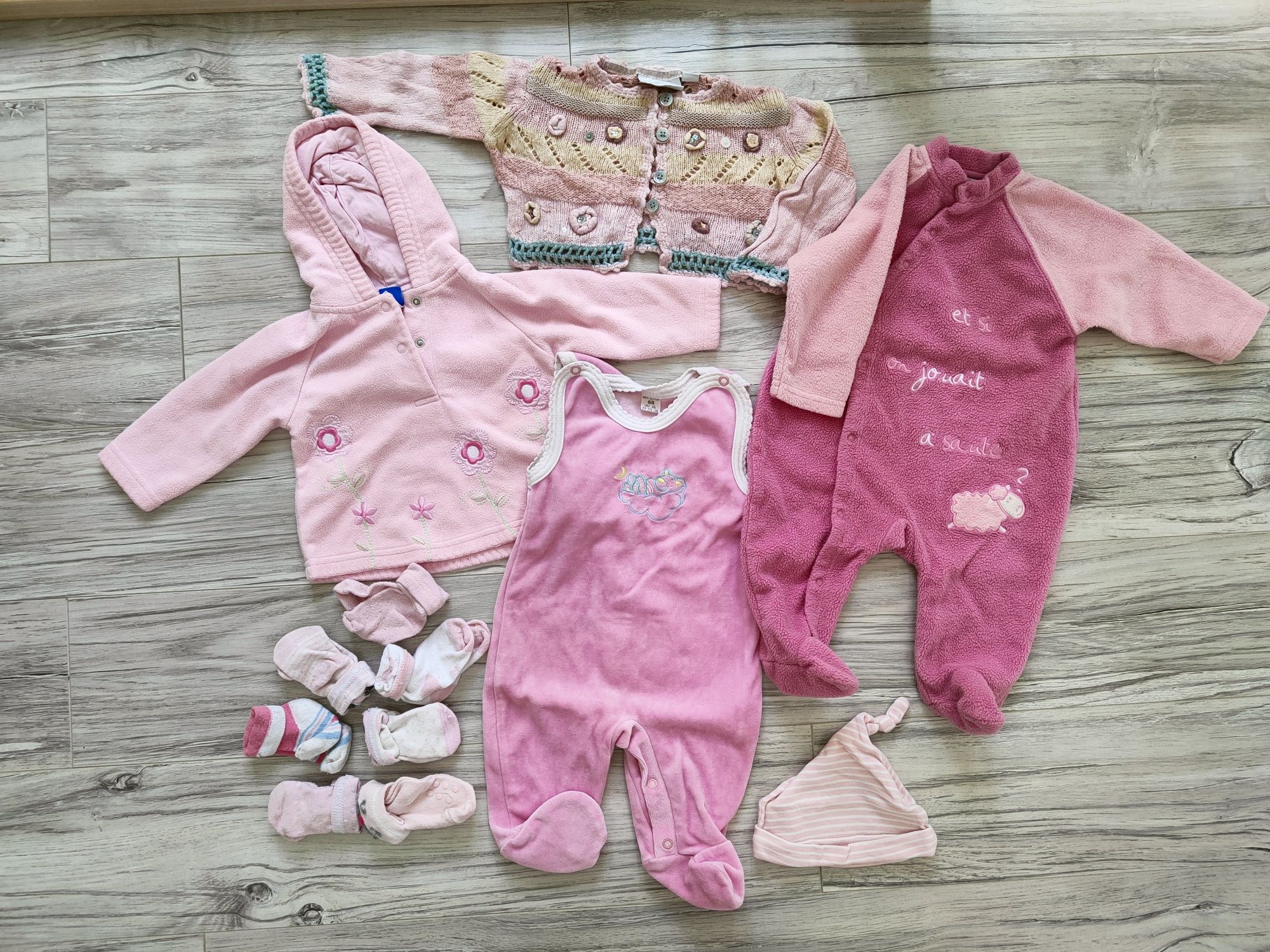 Ubranka dla niemowląt dla dziewczynki, rozmiar 62-68