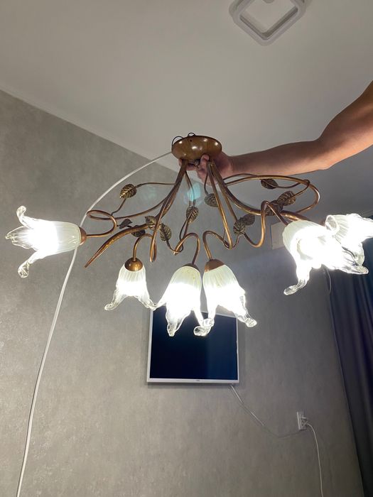 Люстра+світильник