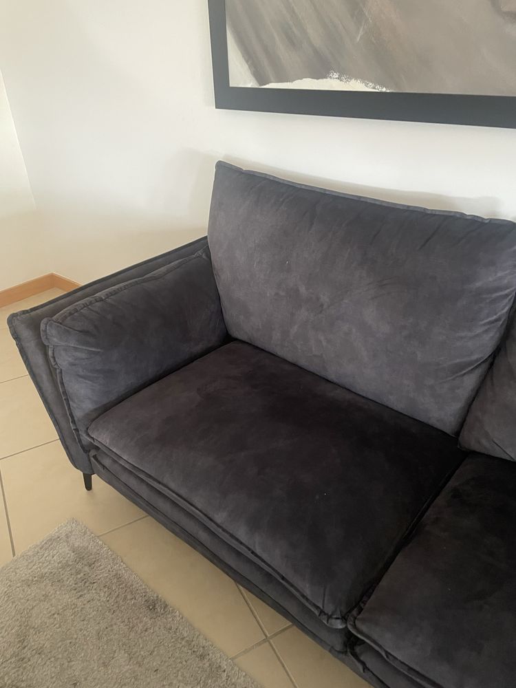Sofa Chaise long cinzento