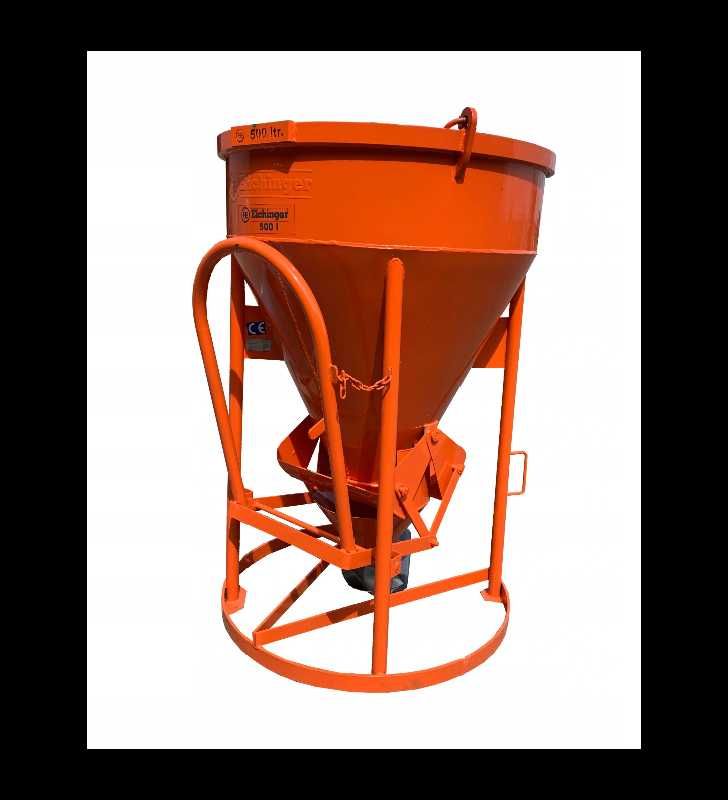 Zbiornik pojemnik dźwigowy Eichinger 500L z zawiesiem silos do betonu