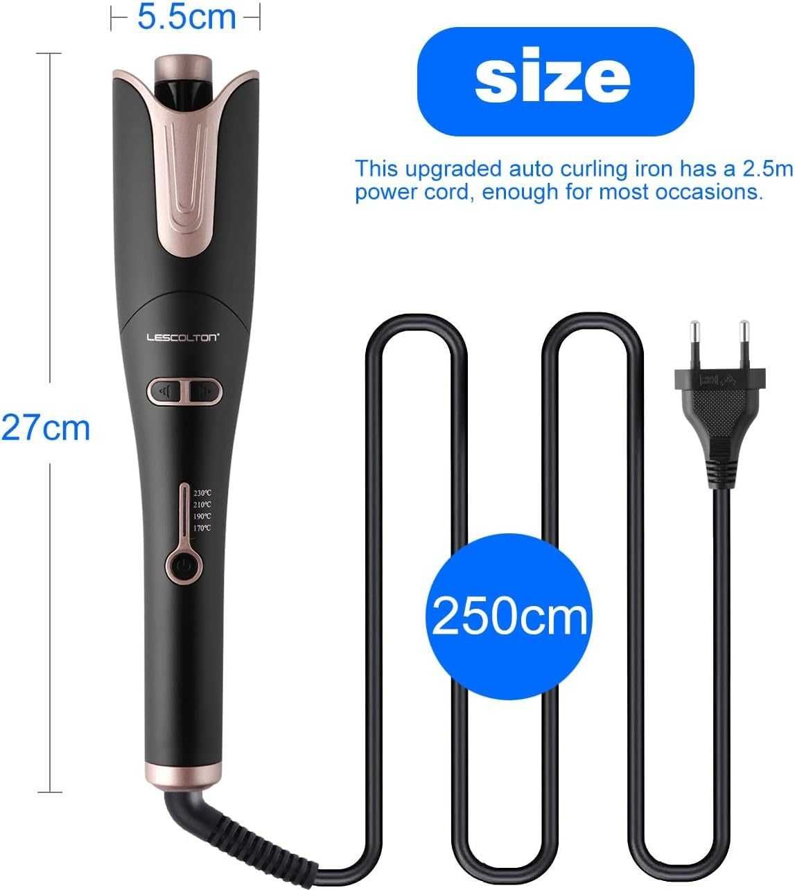 Modelador de cachos automático - LESCOLTON - Profissional - Novo