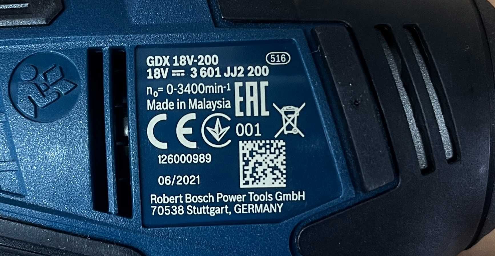Bosch GDX 18V-200 Zakrętarka Klucz udarowy NOWY