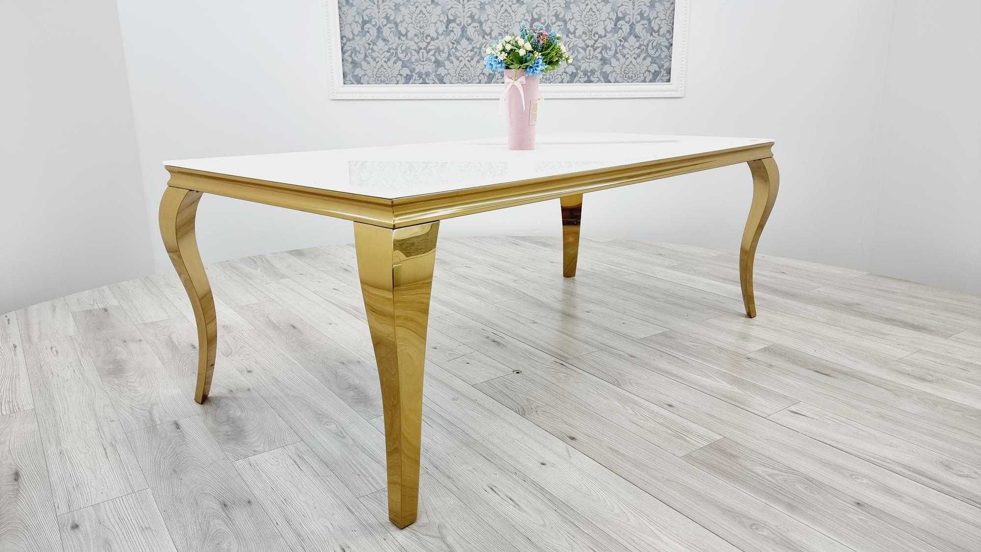 Stół Glamour 200x100 z 8 krzesłami Ludwik