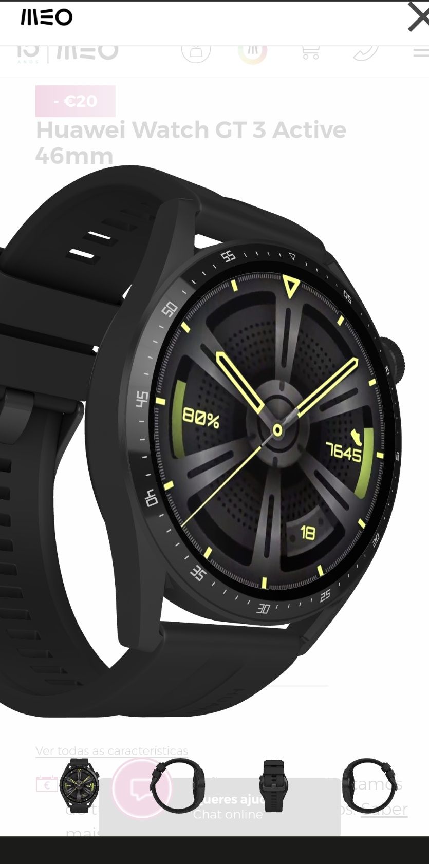 Huawei watch GT 3 Active NOVO