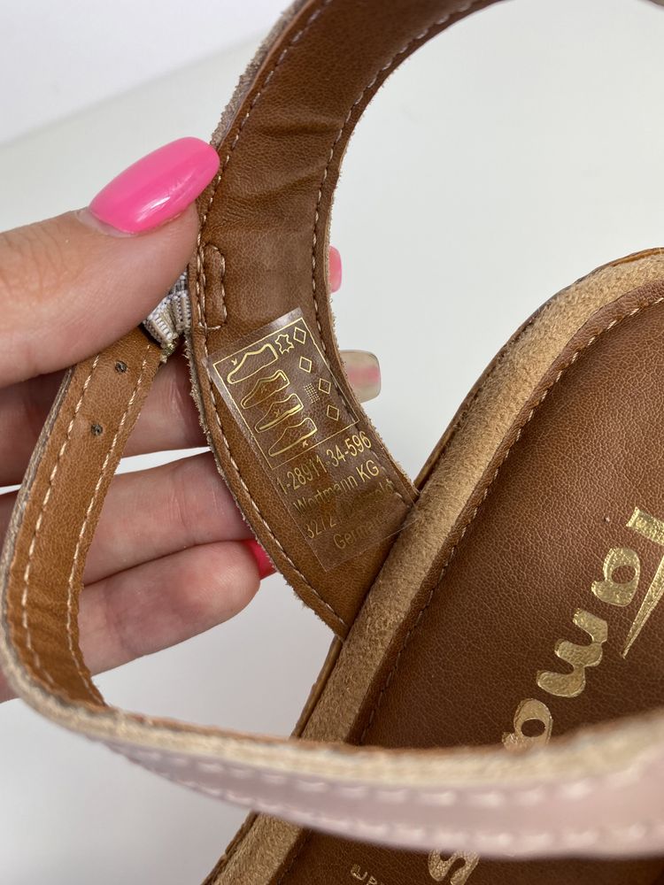 Buty damskie sandały na platformie Tamaris r.39 skóra naturalna