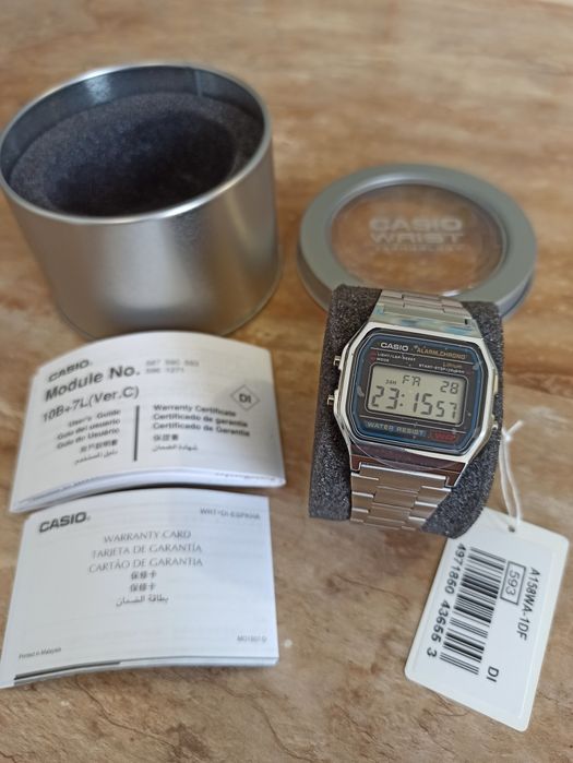 Часы Casio A158W ОРИГИНАЛ! Касио Классика Ретро Винтаж Годинник Касіо