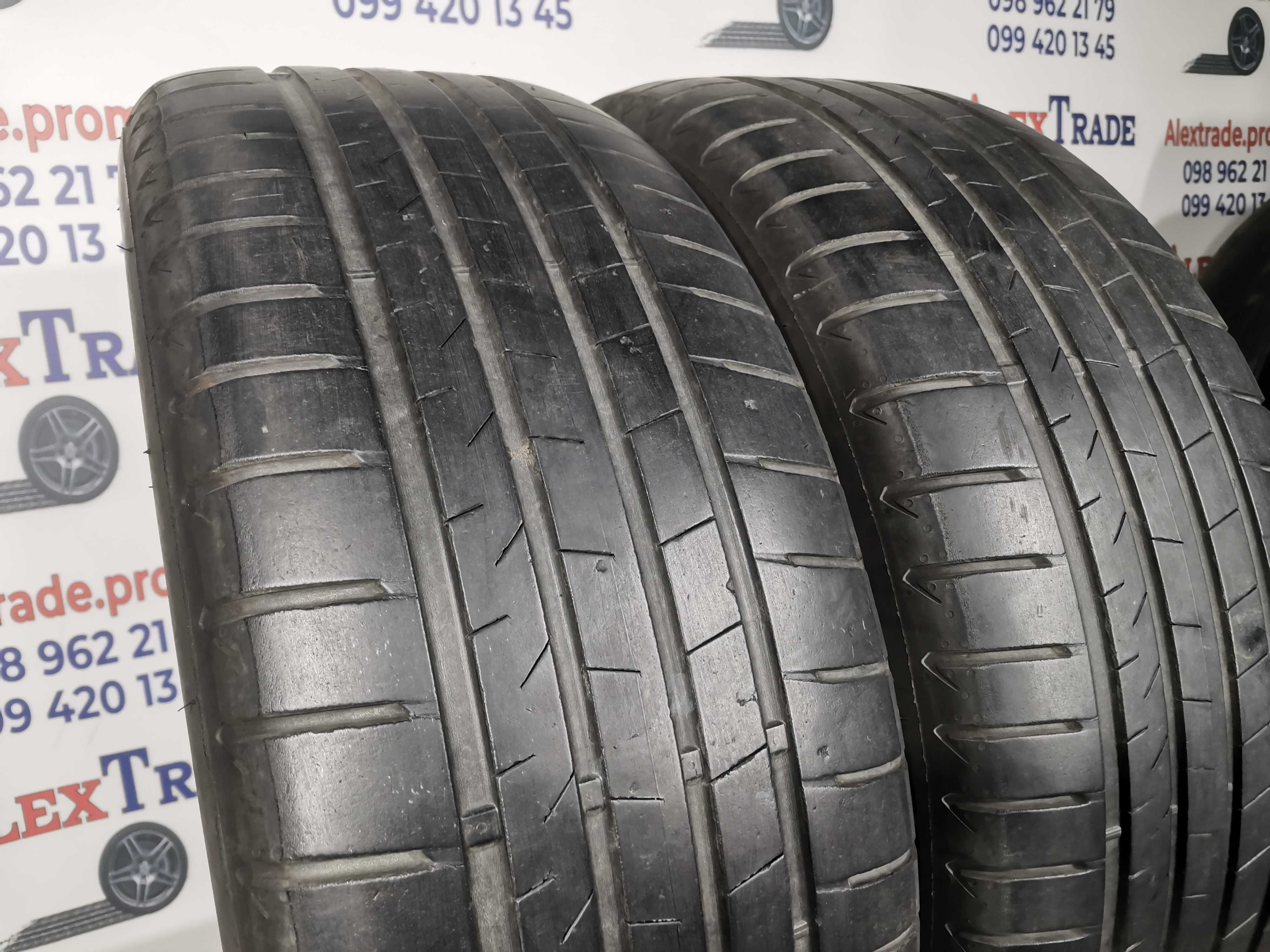 2 шт. 235/55 R18 Bridgestone Alenza 001 літні шини б/у, 2020 рік