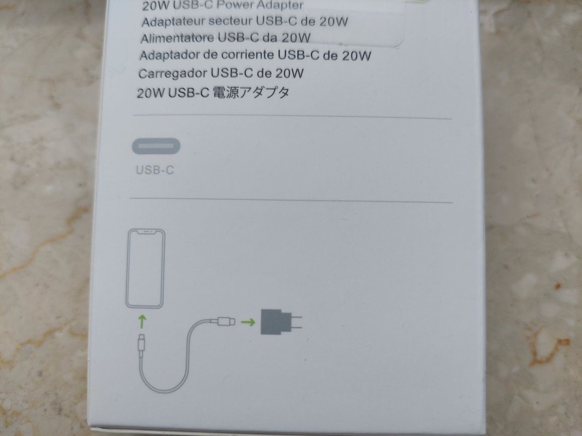 Zasilacz USB-C 20W Power Adapter do iPhone iPad Apple NOWE Wtyk Jack A