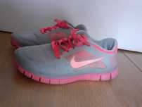 buty sportowe nike free run 37 rózowe sneakersy do biegania