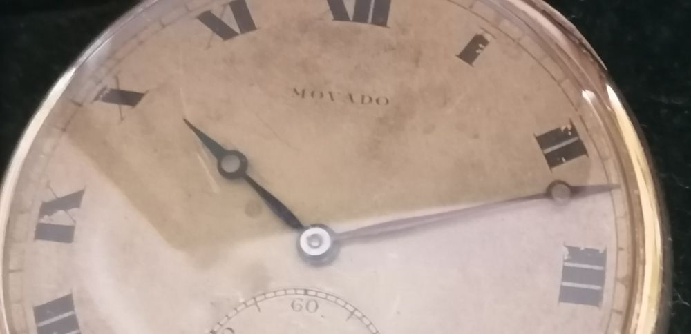 Relógio antigo bolso Movado 18k
