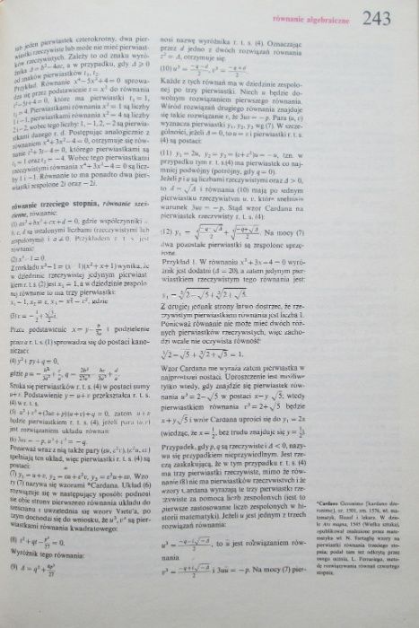 Encyklopedia Szkolna Matematyka, WSiP 1990.