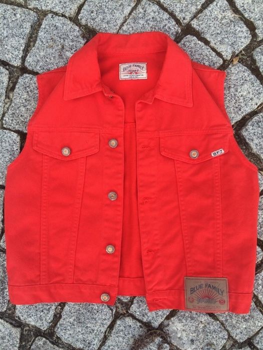 Colete vermelho, M, Vintage