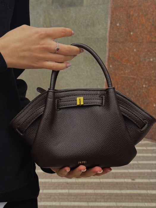 JW PEI Hana Mini Tote Bag - Коричнева жіноча сумка кросс-боді