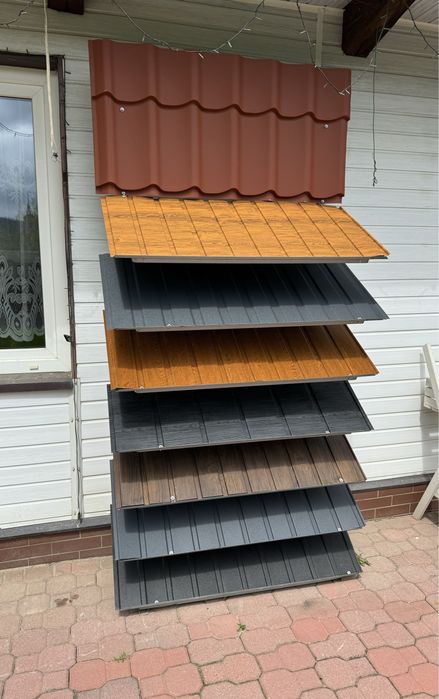 Blacha trapezowa drewnopodobna T-7 Złoty Dąb