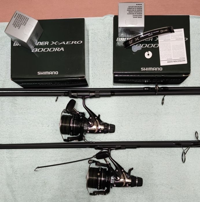2 x NOWE Kołowrotek Shimano Baitrunner X-Aero 8000 RA
