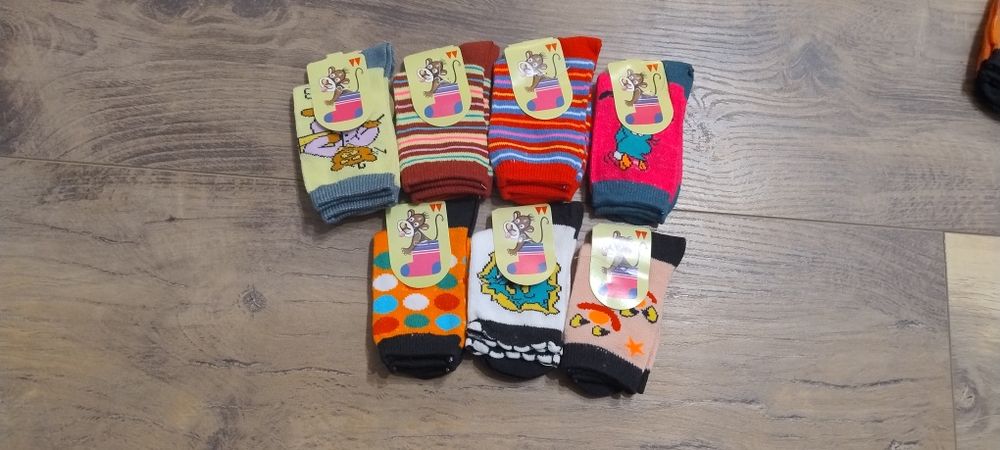7 par skarpetek skarpetki do 2 lat
