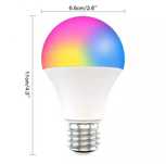 Умная лампочка Tuya Smart LED WiFi A60 E27 RGB Color & White  9W