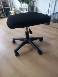 Krzesło na kółkach regulowane regulowana wysokość Krzesło czarne