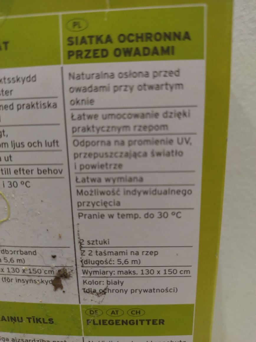 Moskitiera na okno
