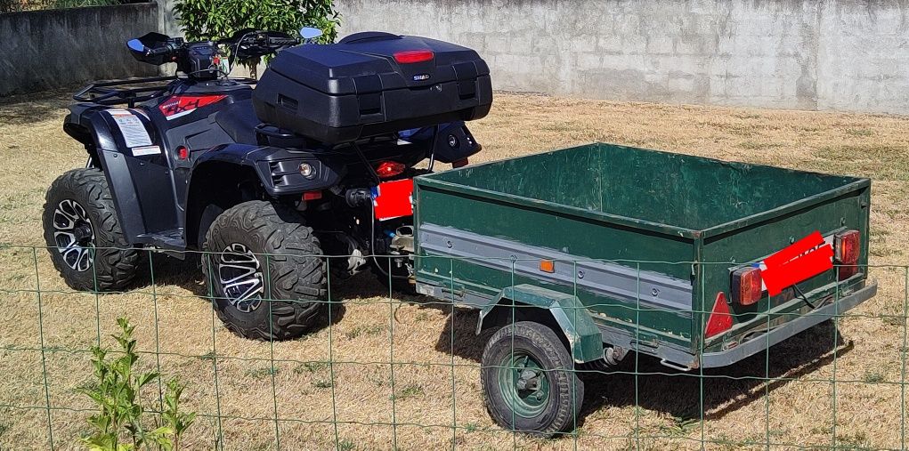 Moto 4 - LINHAI LH300 4X4 c/  top case shad e reboque