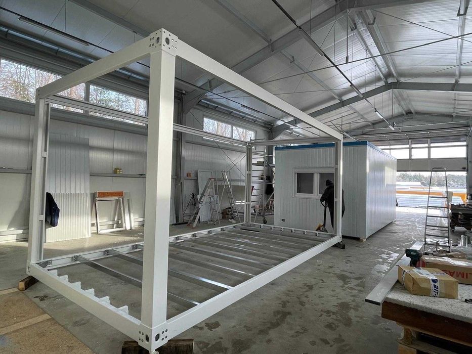 Rama/Konstrukcja kontenera ze stelażem podłogi i dachu