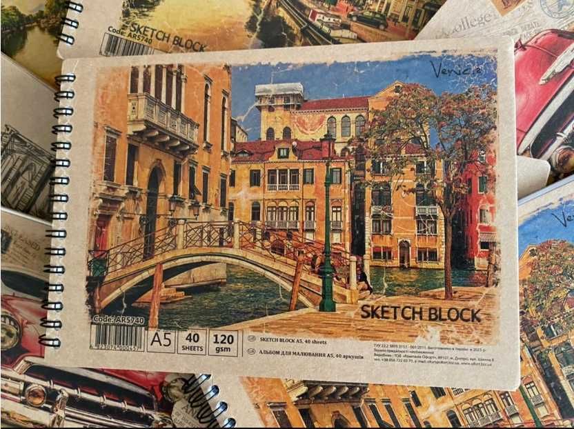 Альбом для рисования А5 KRAFT - спираль