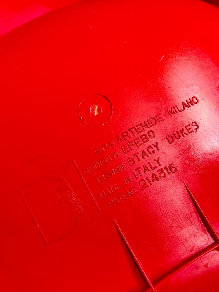 Cadeira vermelha Efebo - Artemide