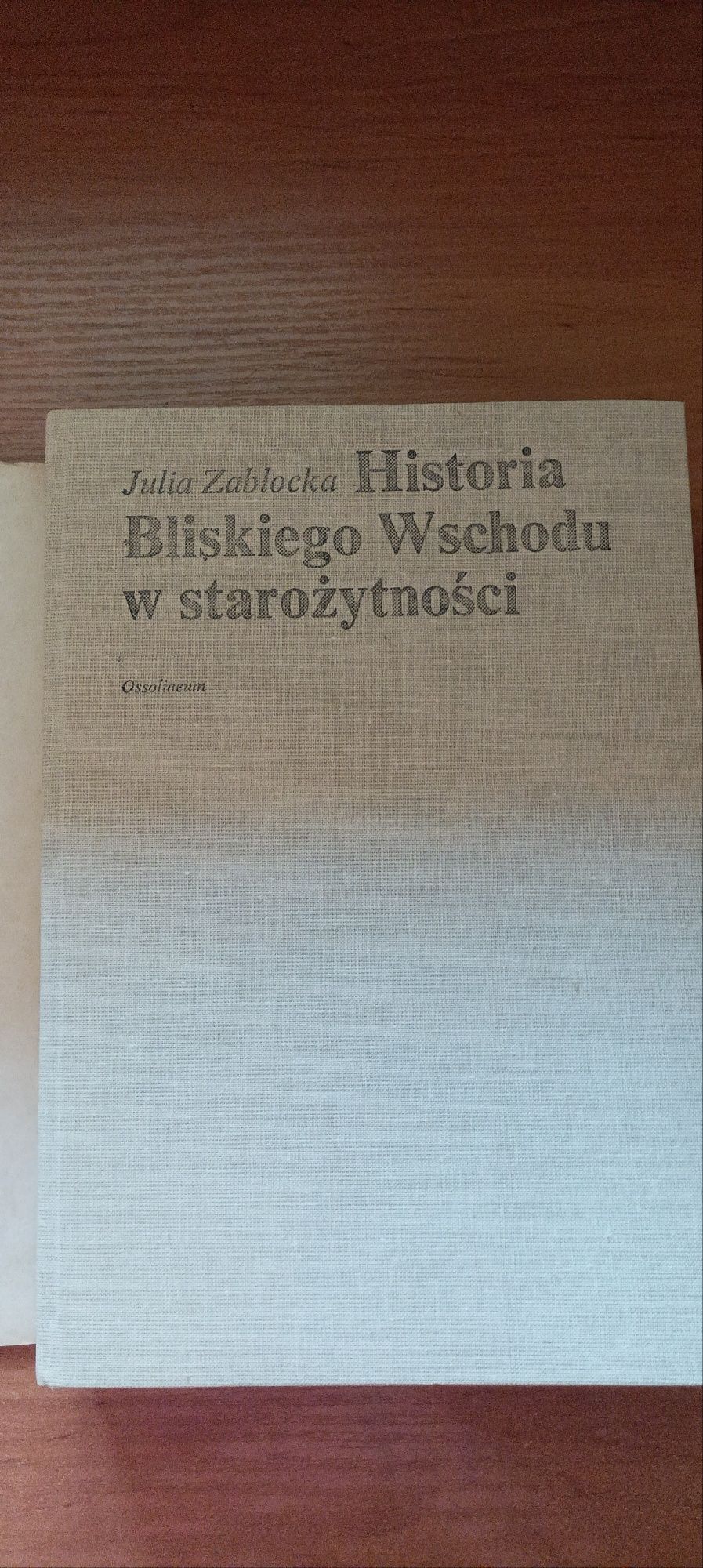 Historia Bliskiego Wschodu w starożytności, Julia Zabłocka