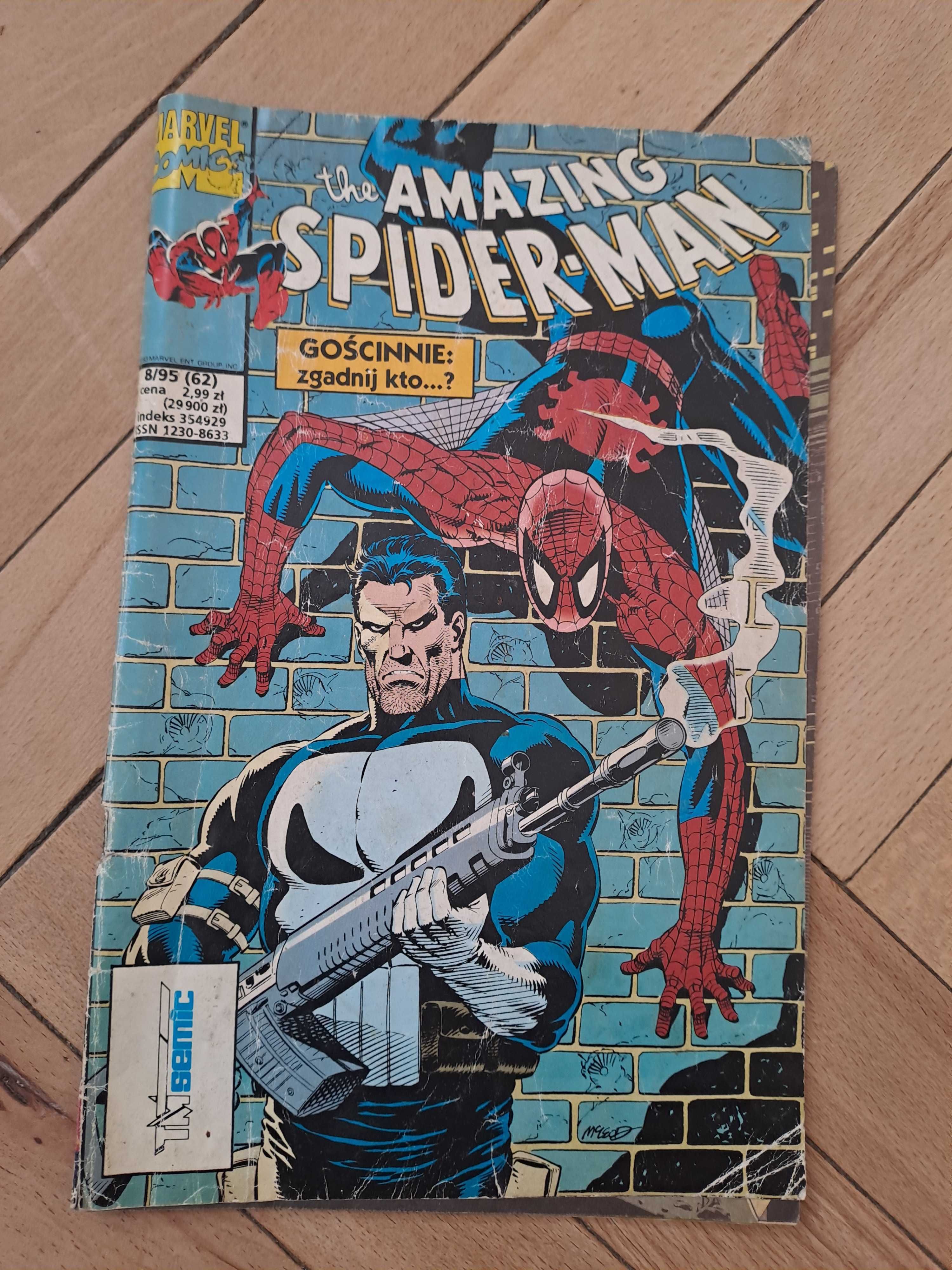 Zestaw 5 komiksów spider man (4/94 , 8/95 , 8/96 ,8/97 ,8/98 )