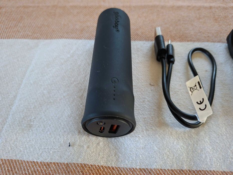 Powerbank Goobay 5000 mAh na rower LED QC PD USB-C