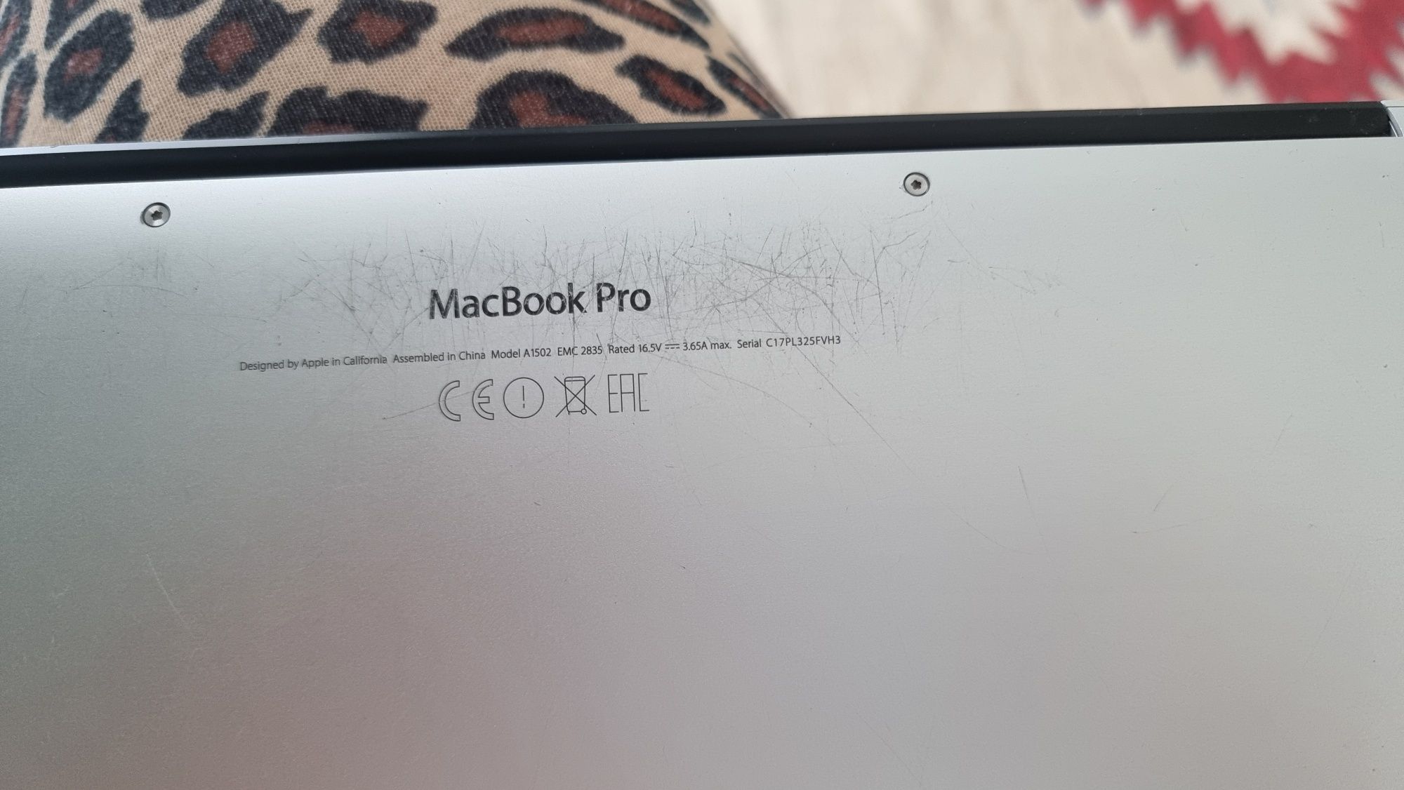 Macbook Pro A1502 laptop komputer 13 cali 8 GB 125 GB Apple