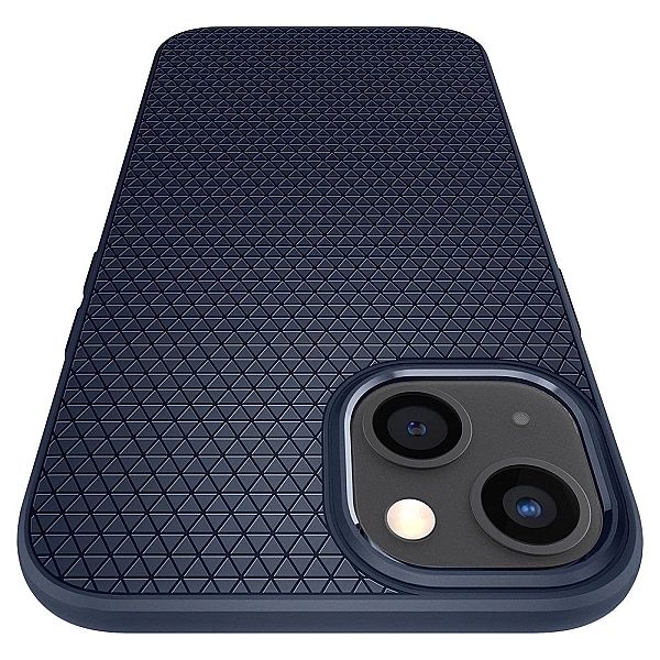 Etui Spigen Liquid Air Navy Blue + Szkło Ochronne do iPhone 13