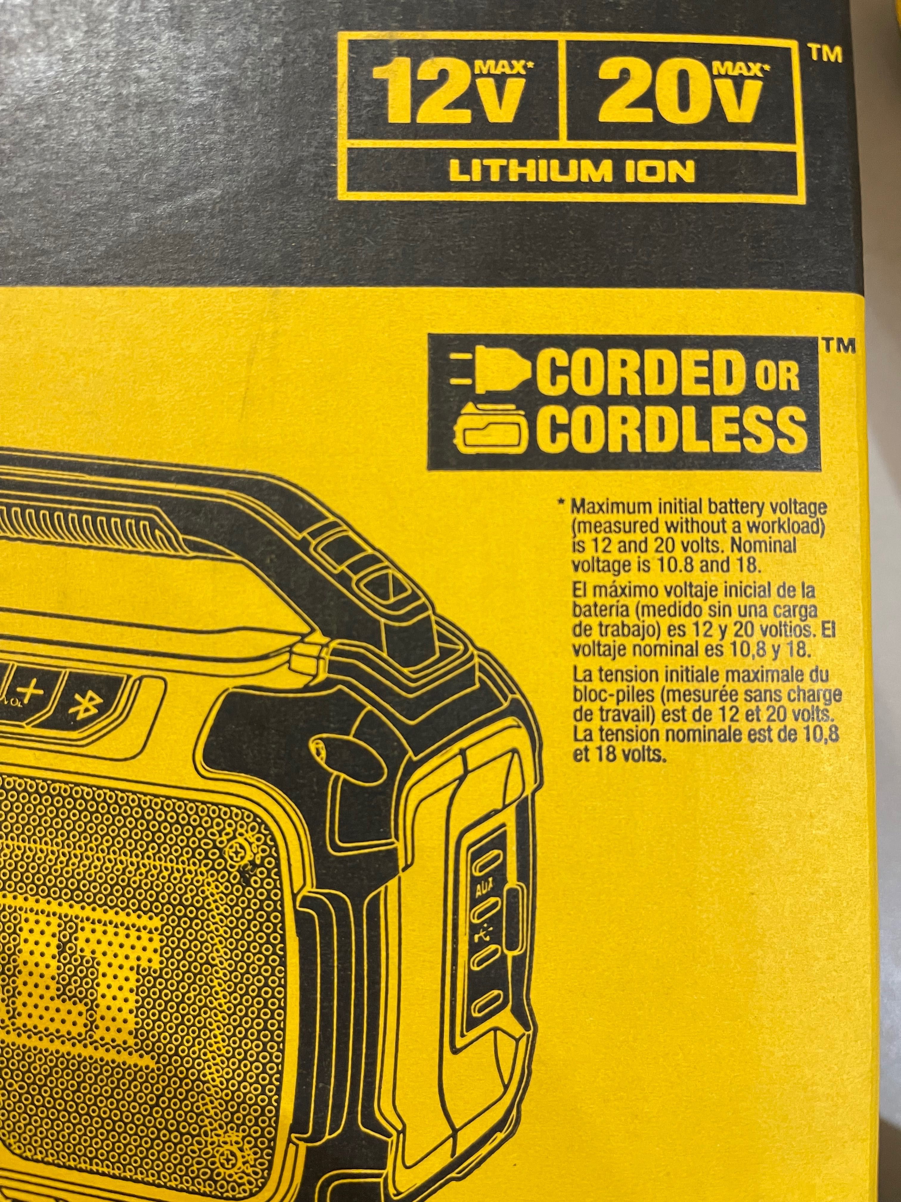 Dewalt  coluna de son