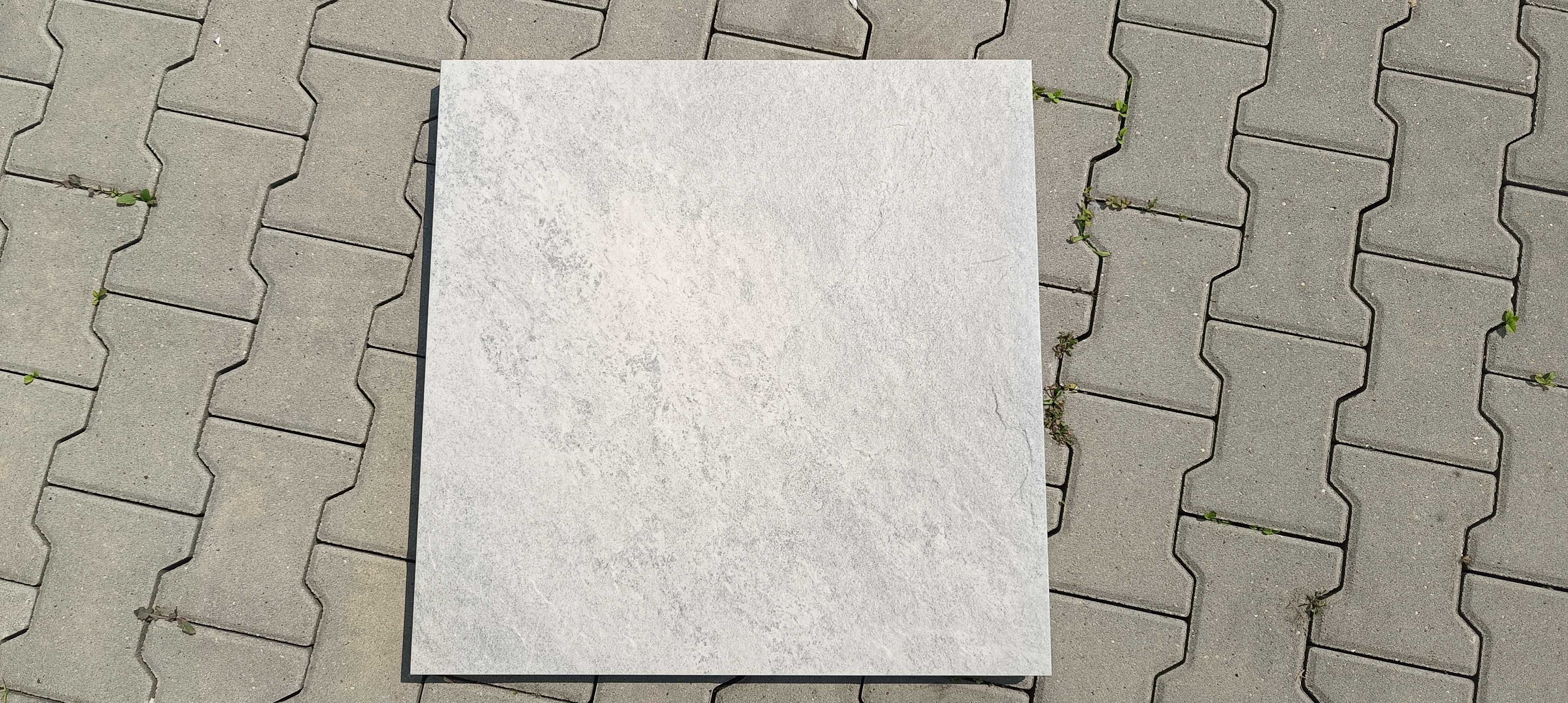 Płytki podłogowe tarasowe chodnikowe Quarzo Silver 60X60x2 cm Gat.1
