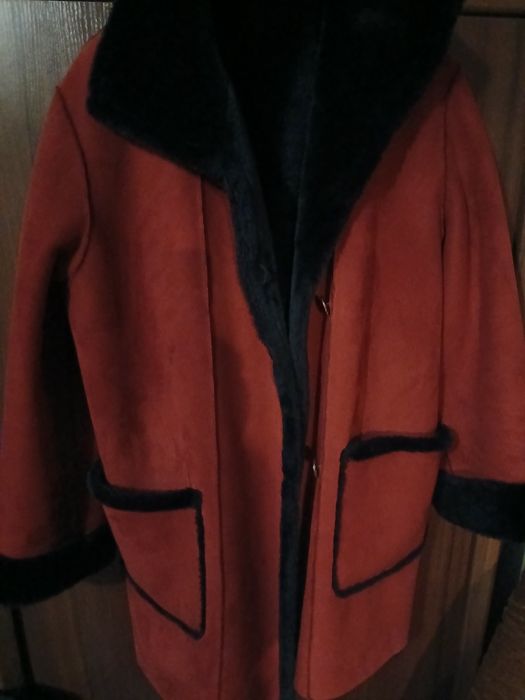 Искуственная шикарная дубленка